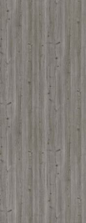 Grey wood grain laminate with textured finish and visible wood pattern and knots