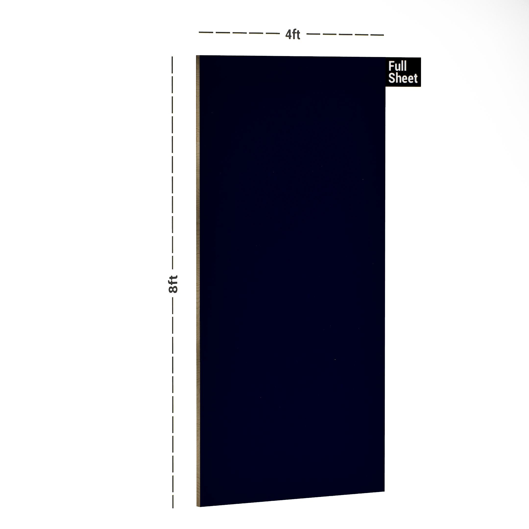 Navy Blue Plain Laminate 8x4 ft Texture 1 mm - 249 LU