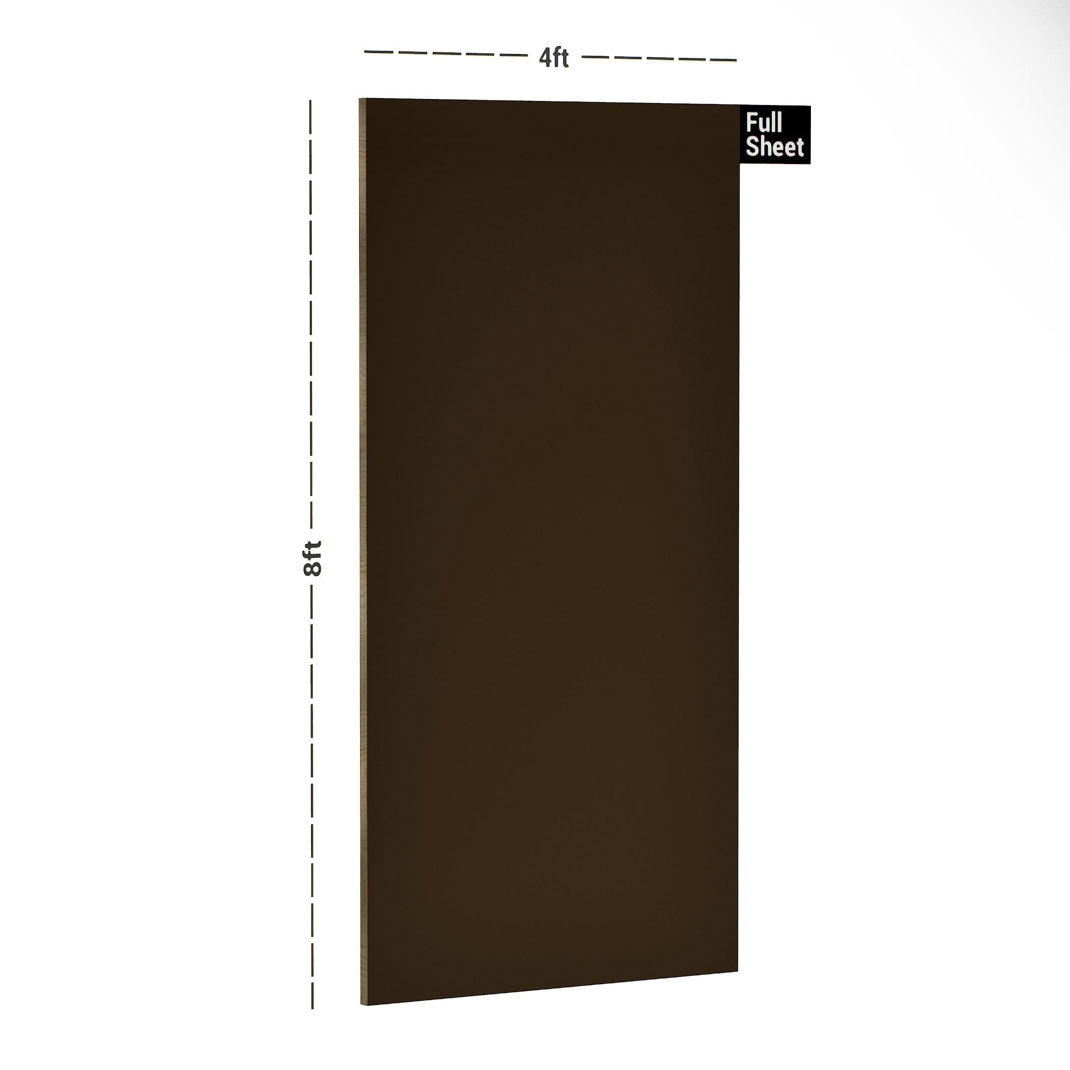 Coffee Plain Laminate 8x4 ft Suede 1 mm - 249 SF