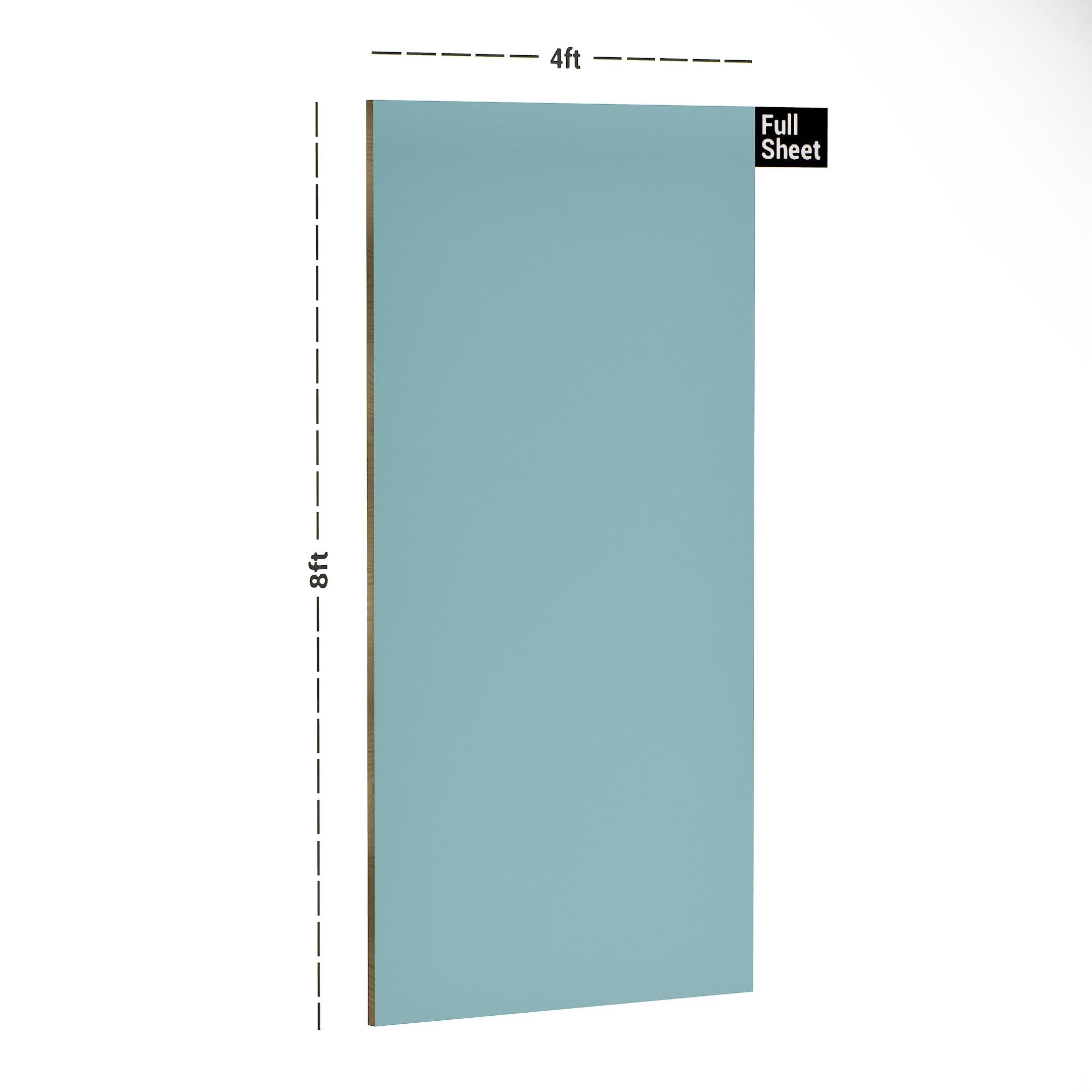 Sky Blue Plain Laminate 8x4 ft Suede 1 mm - 24 SF
