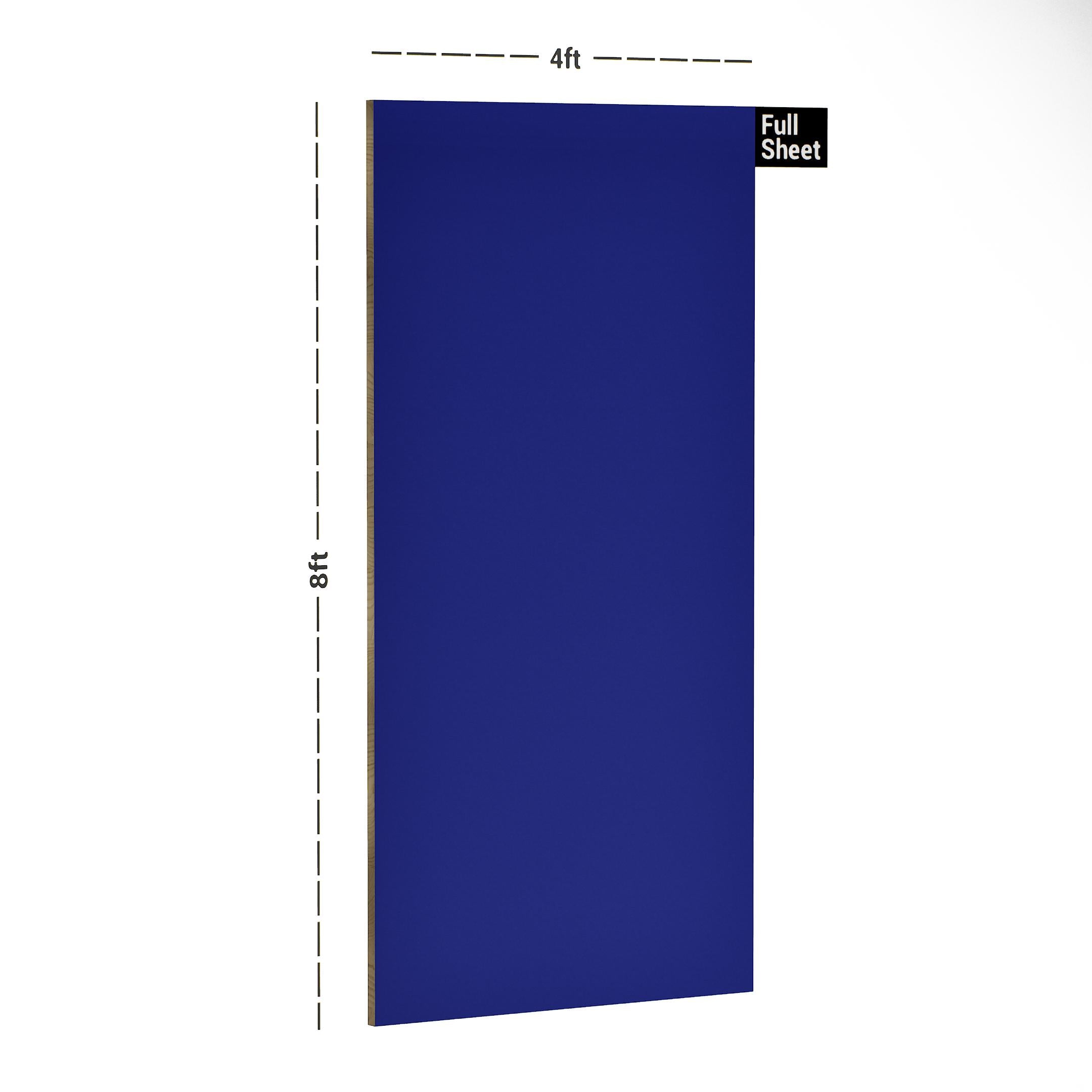 Atlantic Blue Plain Laminate 8x4 ft High Gloss 1 mm - 254 A12