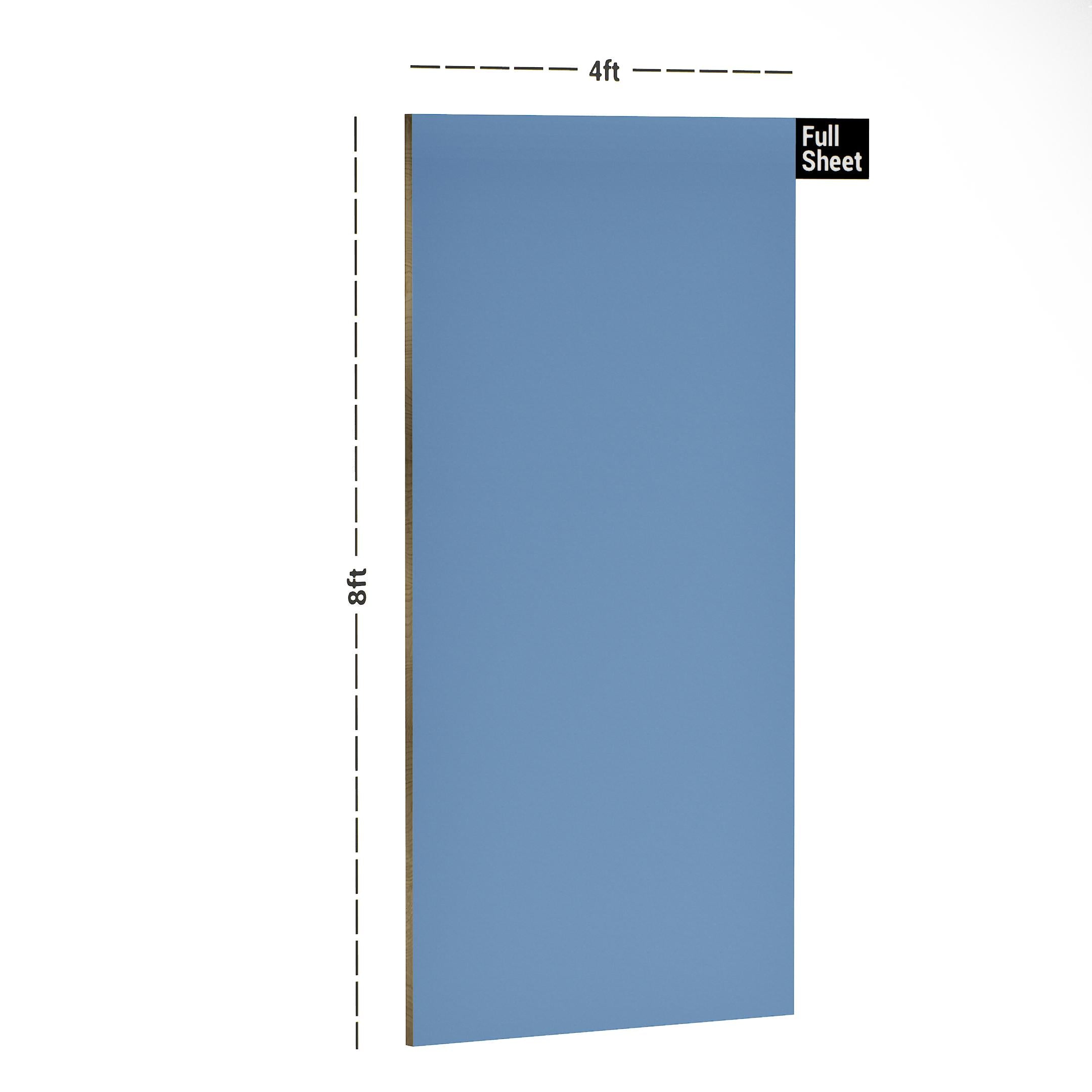 Thistle Blue Plain Laminate 8x4 ft Suede 1 mm - 254 SU