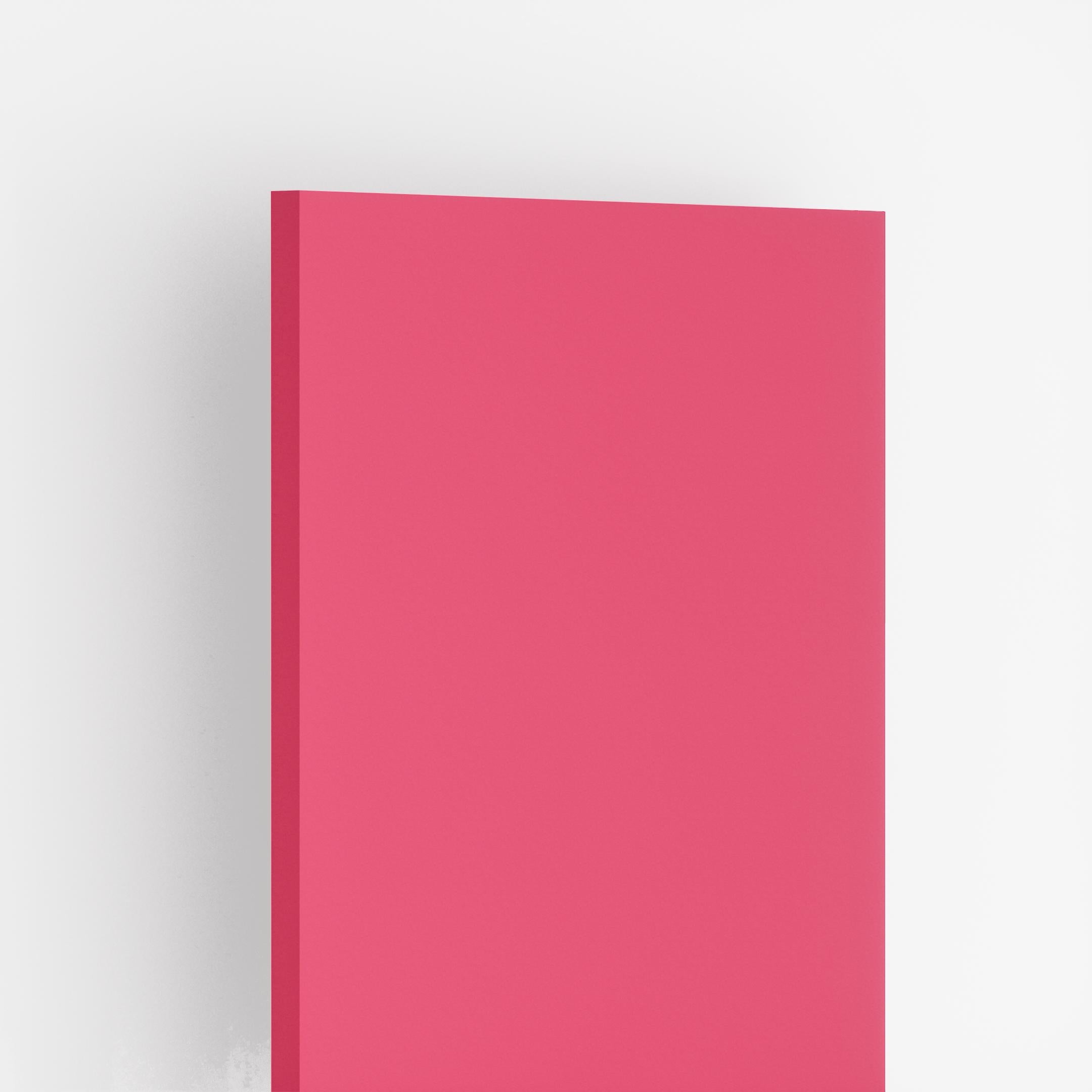 Fluorescent Pink Plain Laminate 8x4 ft Suede 1 mm - 256 SF