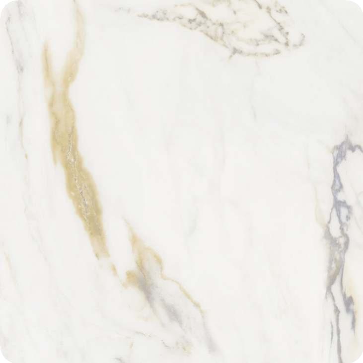 Crema White Marble & Stone Laminate 8x4 ft High Gloss 1 mm - 2616 LG
