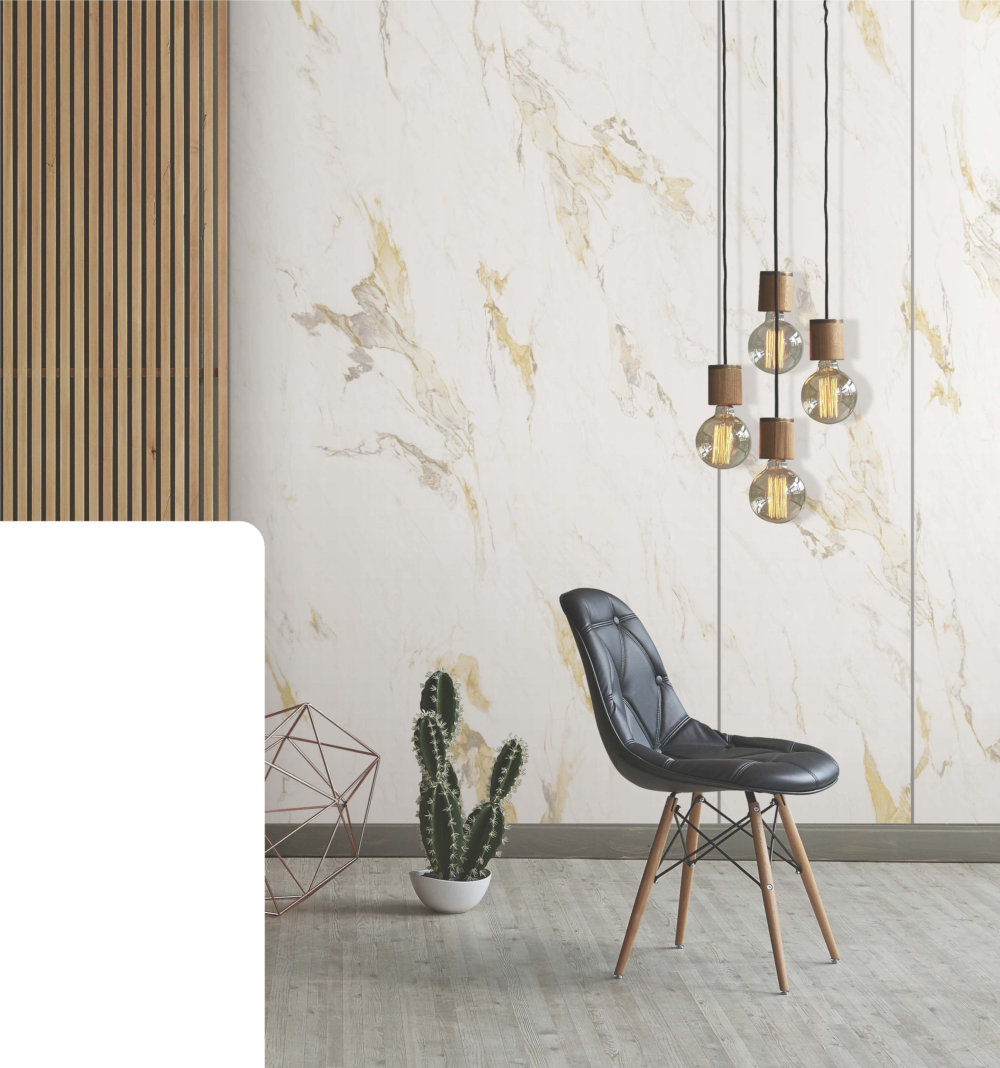 Crema White Marble & Stone Laminate 8x4 ft Texture 1 mm - 2616 SC