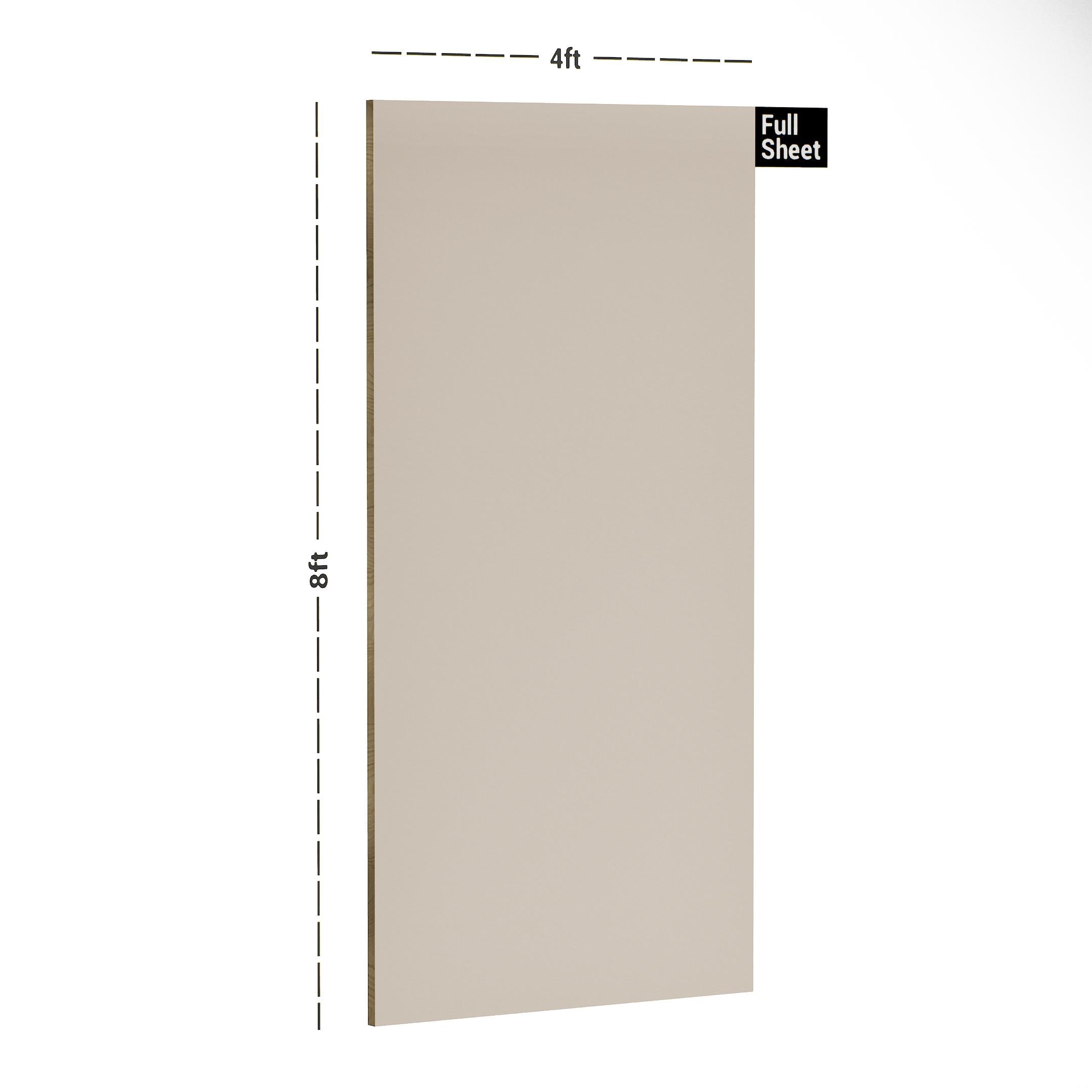 Vanilla Plain Laminate 8x4 ft High Gloss 1 mm - 262 A12