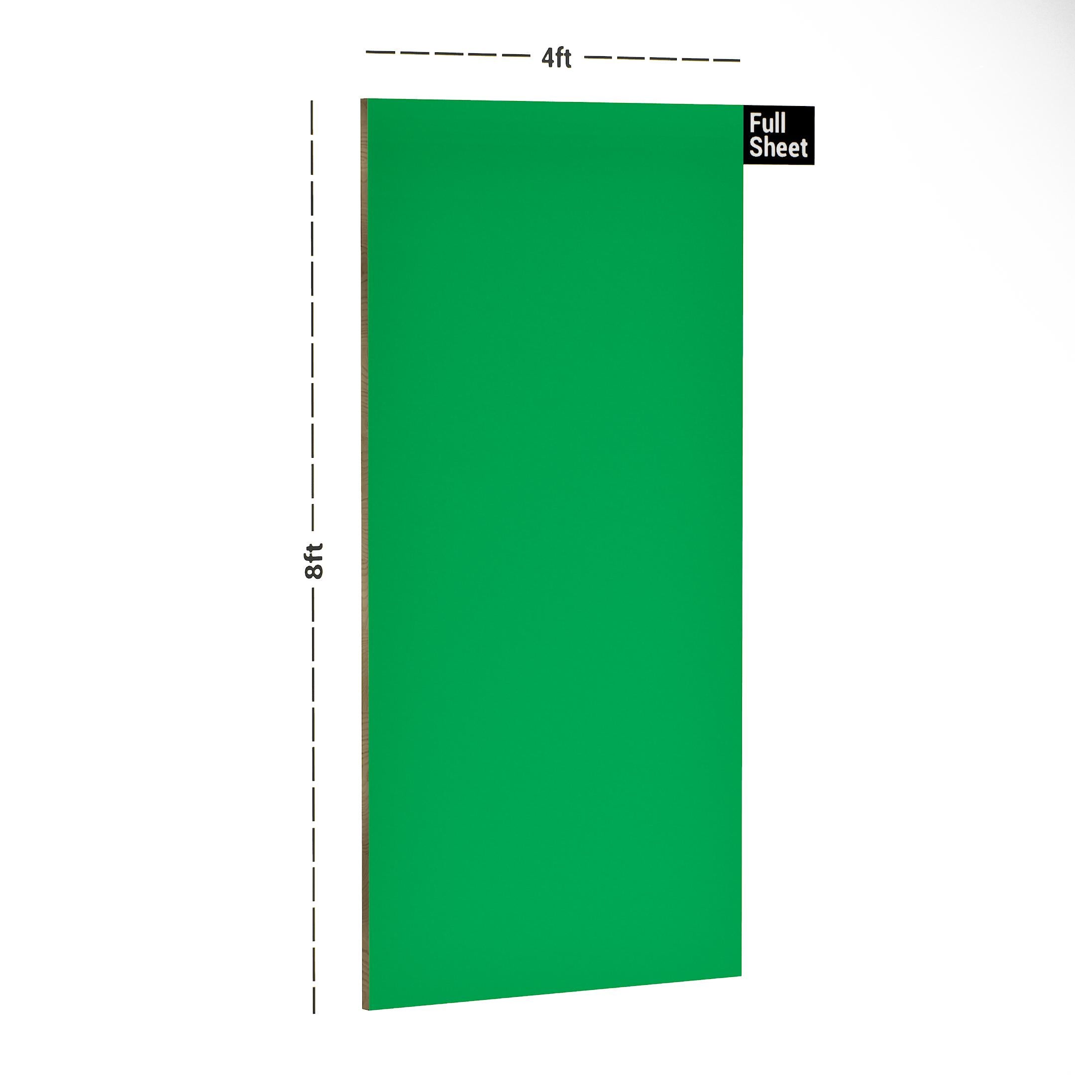 Fluorescent Green Plain Laminate 8x4 ft Suede 1 mm - 264 SF