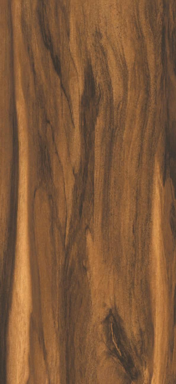Brown wood grain laminate with textured finish and natural pattern variations.