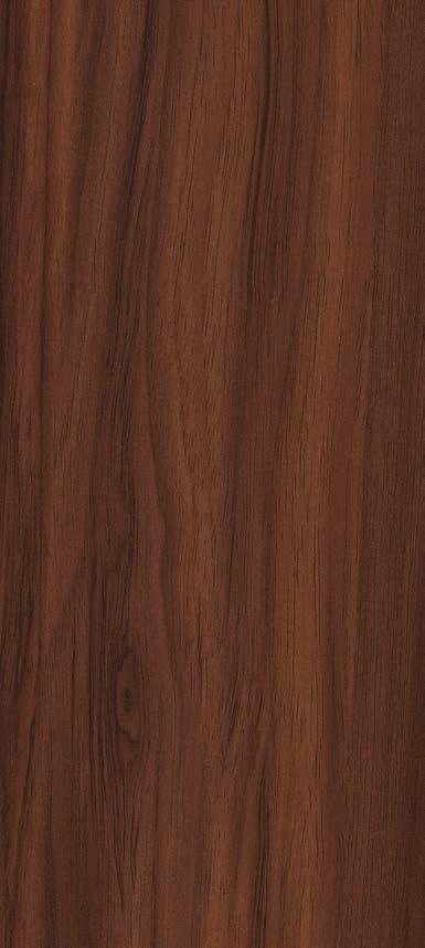 Brown wood laminate with suede finish and wood grain texture, showing vertical lines and darker streaks throughout the