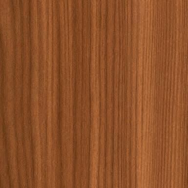 Brown wood grain laminate with suede finish and vertical wood pattern texture