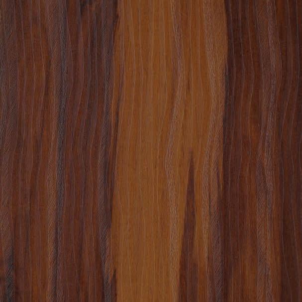 Wenge wood grain laminate with textured finish and varied brown tones, showing wood pattern and subtle sheen.