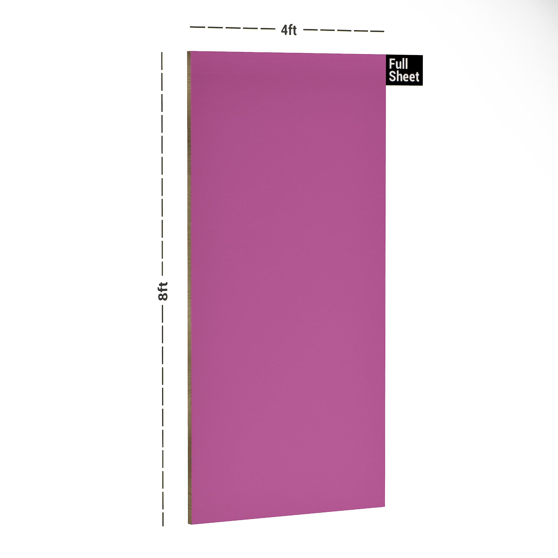 Coral Pink Plain Laminate 8x4 ft High Gloss 1 mm - 274 A12