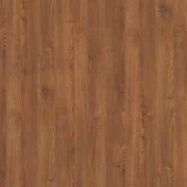 Brown wood grain laminate with suede finish and visible wood texture and pattern