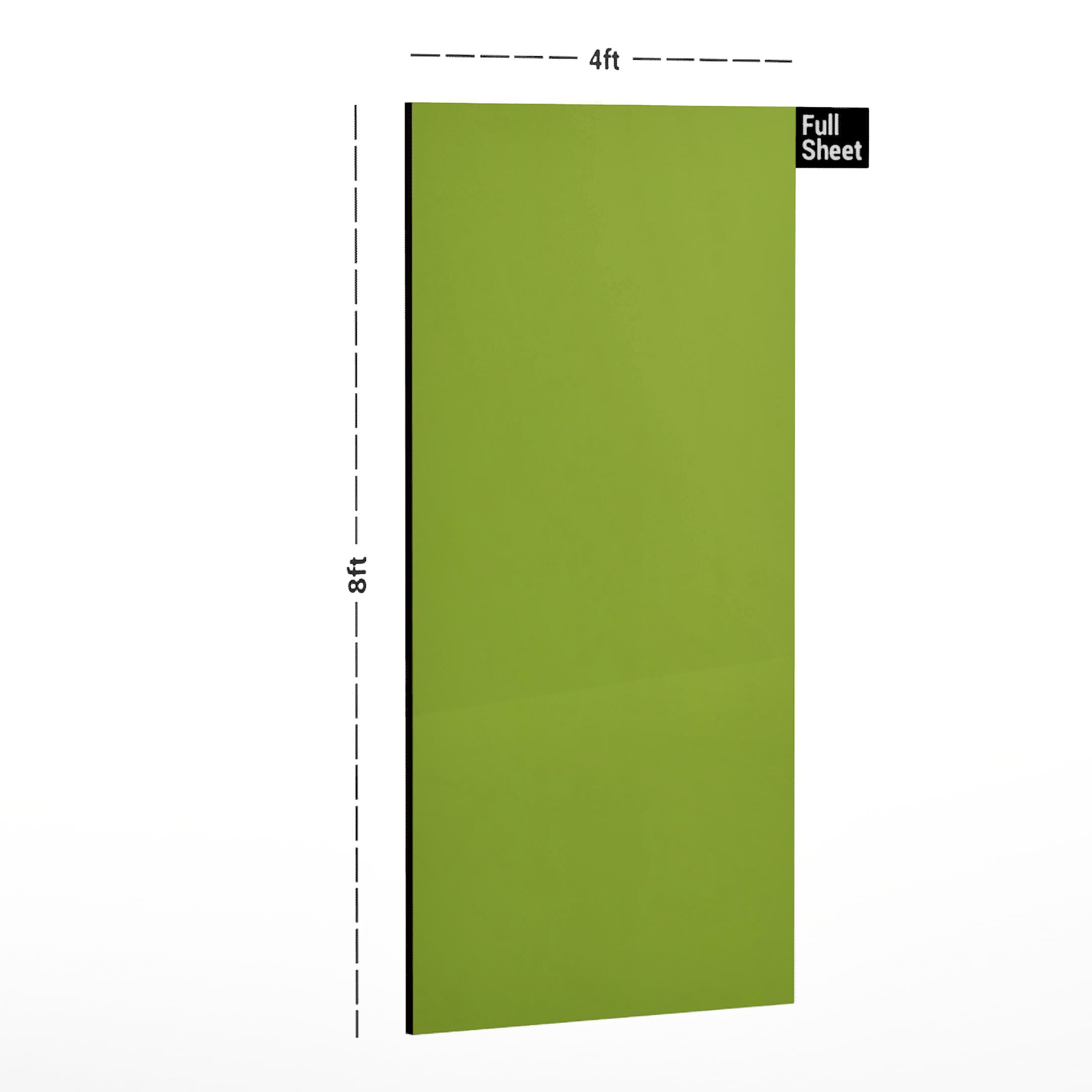 Lime Green Plain Laminate 8x4 ft Suede 1 mm - 275 SU