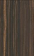 Brown wood grain laminate with textured finish showing vertical wood pattern and varying shades of brown and dark tones
