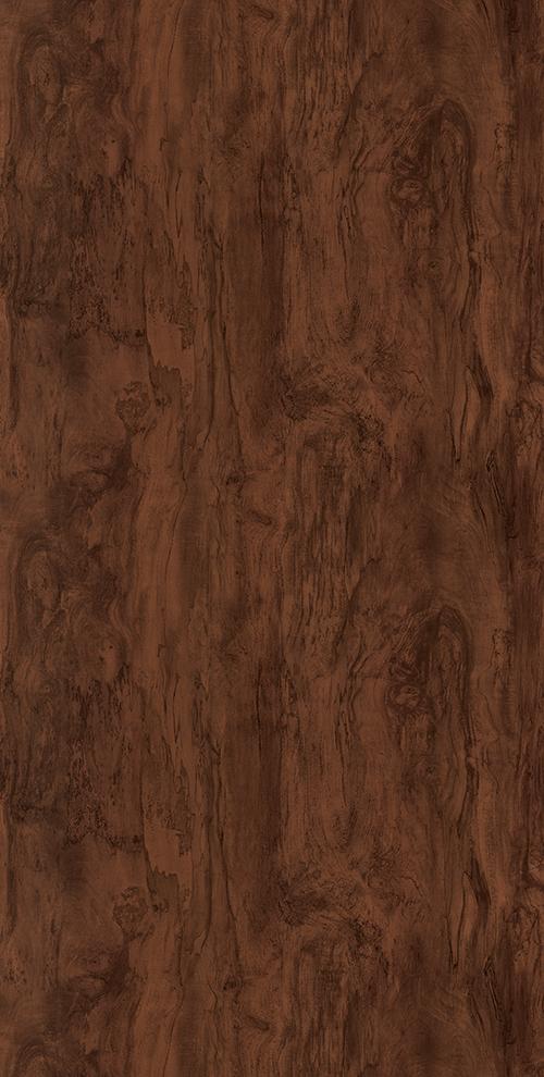 Brown wood laminate with textured finish and wood grain pattern visible throughout the surface.
