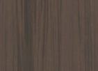 Brown wood grain laminate with suede finish and vertical wood pattern texture