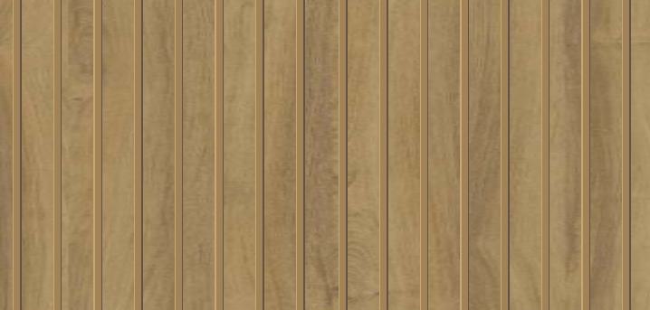 Padouk Wood Fluted Laminate 8x4 ft Texture 1 mm - 2903 LUV