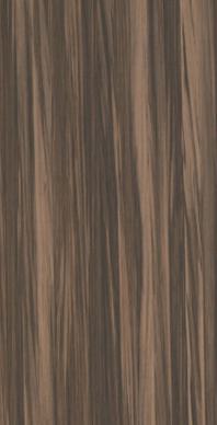 Brown wood grain laminate with textured finish and dark brown streaks, showing wood pattern and texture details.