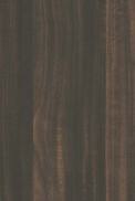 Brown wood grain laminate with textured finish and visible wood pattern and dark brown vertical stripes
