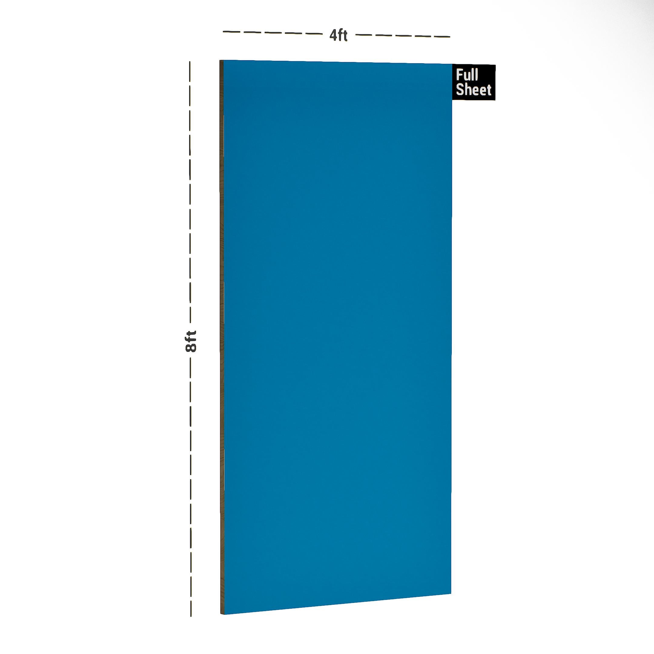 Astral Saphire Blue Plain Laminate 8x4 ft Suede 1 mm - 29 SF