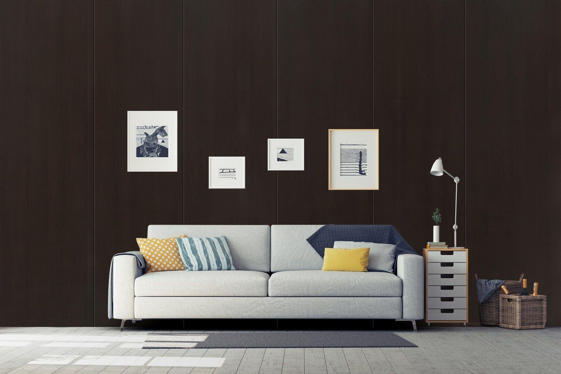Newmika Chocolate Beech 8x4 ft Suede wood laminates Brown 3009_SUD