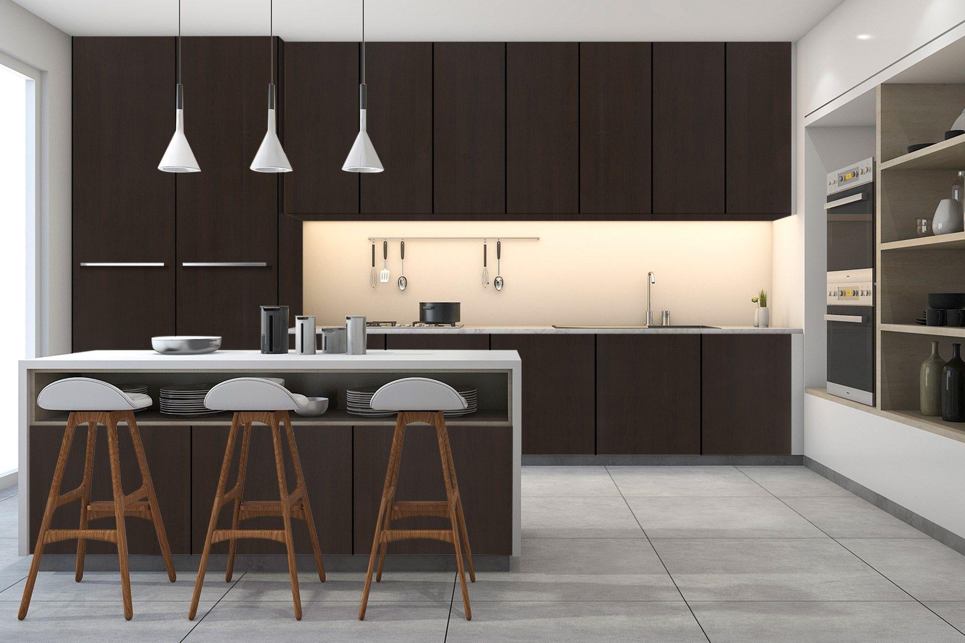 Newmika Chocolate Beech 8x4 ft Suede wood laminates Brown 3009_SUD