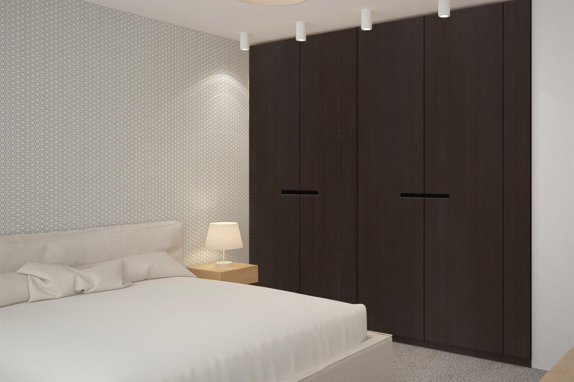 Newmika Chocolate Beech 8x4 ft Suede wood laminates Brown 3009_SUD