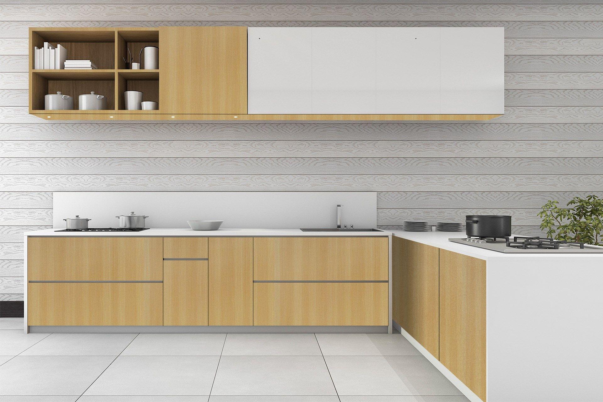 Precious Beech Wood Laminate 8x4 ft Suede 1 mm - 3011 SUD