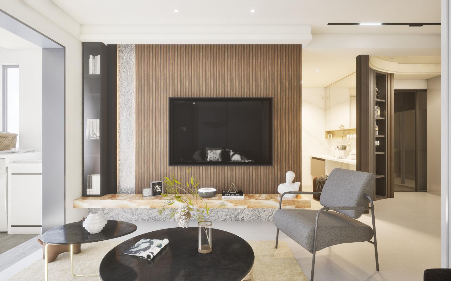 Marbelo Marble & Stone Laminate 8x4 ft Glossy 0.8 mm - 3014 GLS