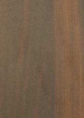 Brown wood grain laminate with suede finish, showing texture and wood pattern with darker and lighter brown tones.