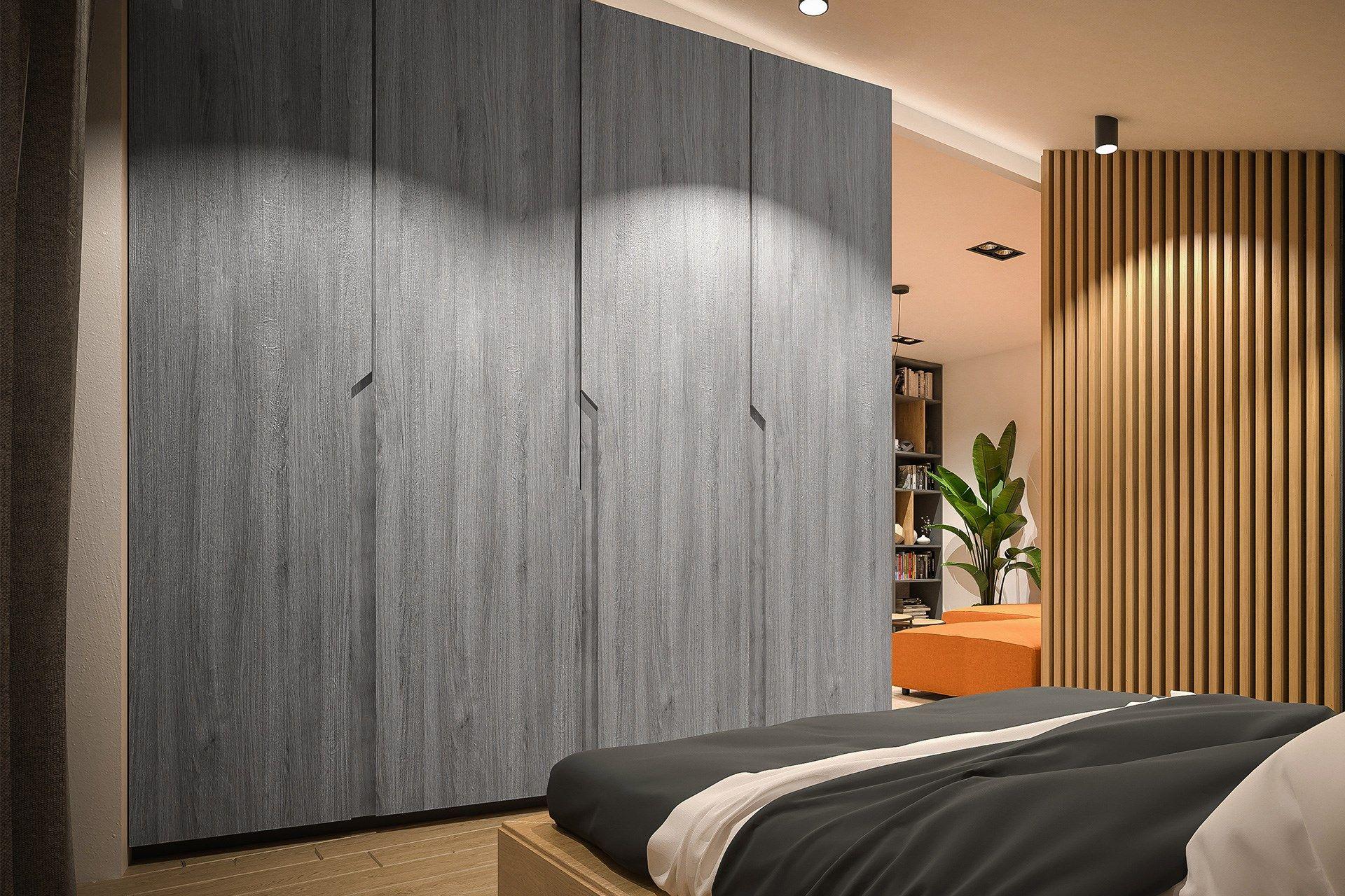 Ashen Rosewood Wood Laminate 8x4 ft Suede 1 mm - 3033 SUD