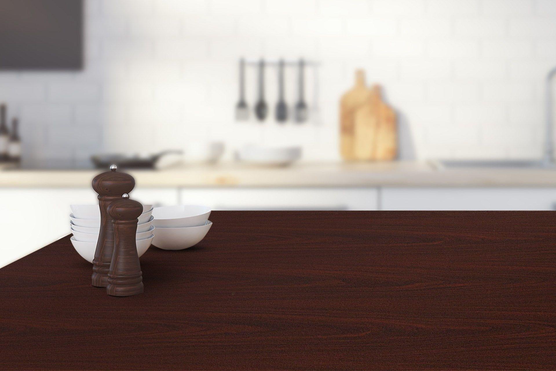 Newmika Classic Mahogany 8x4 ft Suede wood laminates Brown 3036_SUD