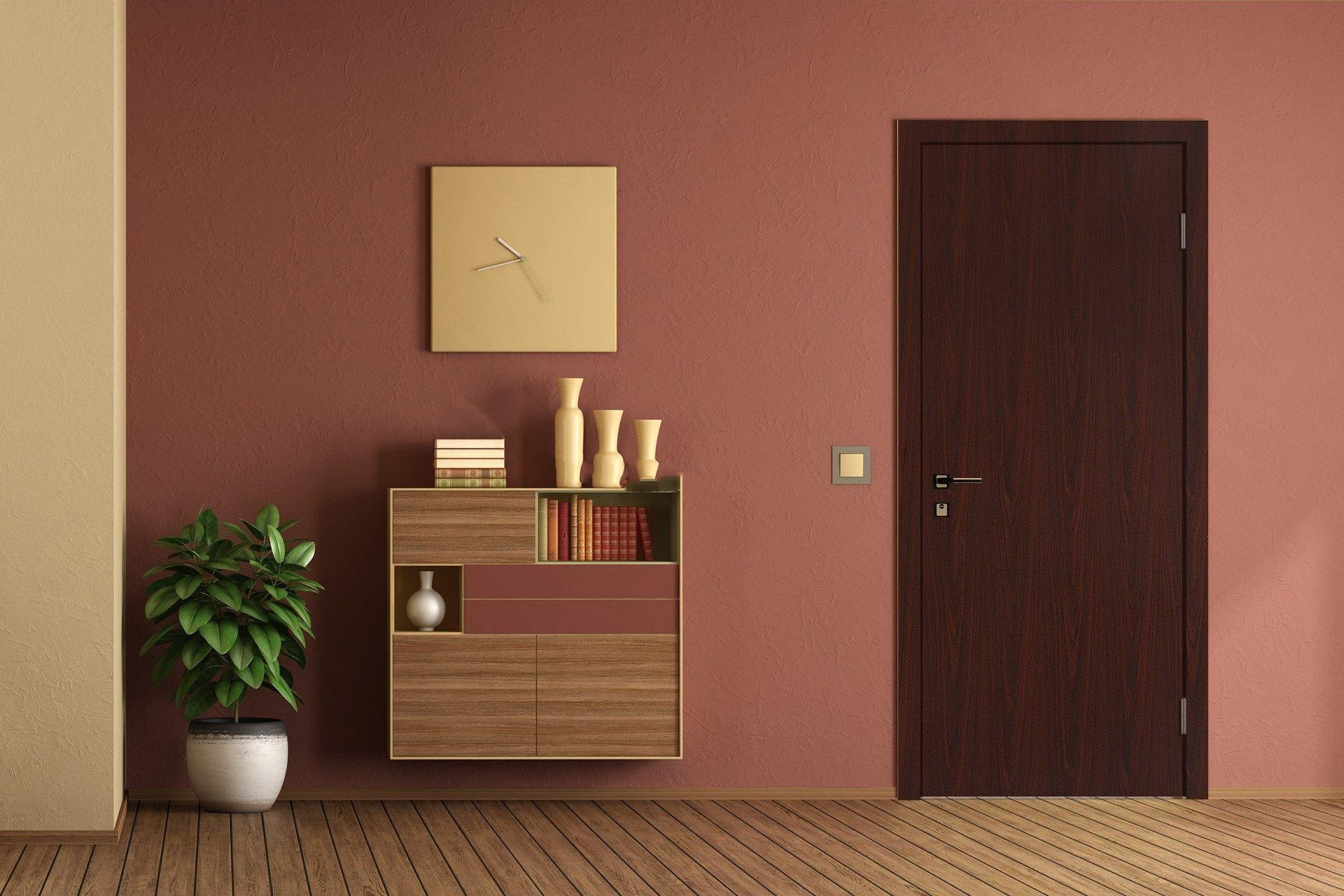 Newmika Classic Mahogany 8x4 ft Suede wood laminates Brown 3036_SUD
