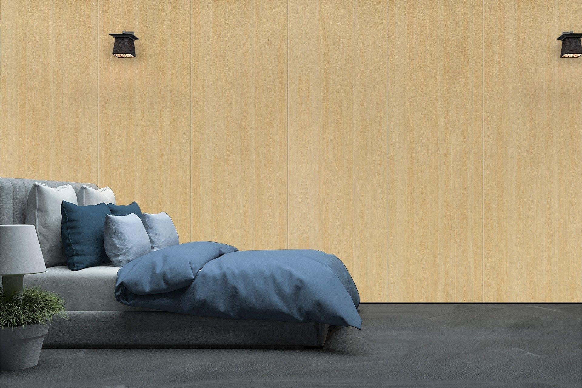 Newmika Alberta Maple 8x4 ft Suede wood laminates Brown 3062_SUD