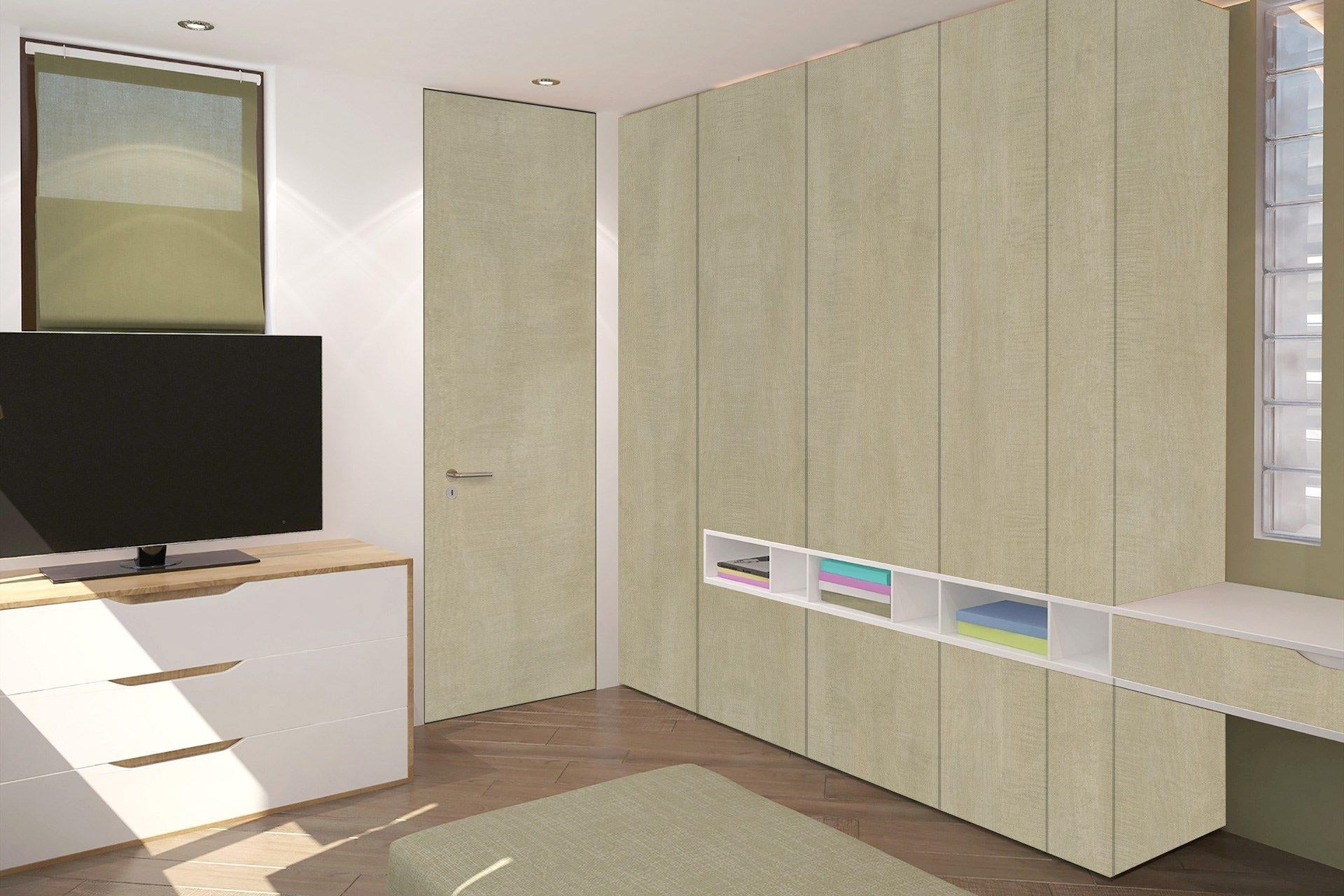 Light Figd. Wood Laminate 8x4 ft High Gloss 1 mm - 3068 NGL