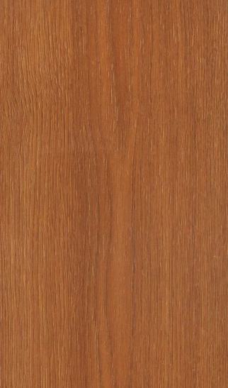 Brown wood grain laminate with textured finish and vertical wood pattern.