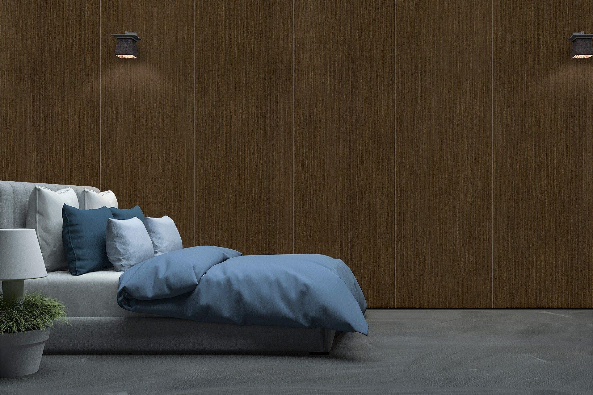 Charred Oak Wood Laminate 8x4 ft Suede 1 mm - 3083 SUD