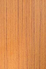 Brown wood grain laminate with suede finish, visible texture and grain pattern, teak wood appearance.