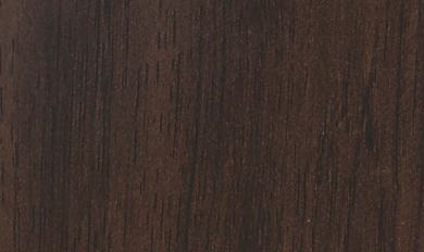 Brown wood laminate with textured chevron pattern and dark grain visible, showing wood appearance and texture finish.