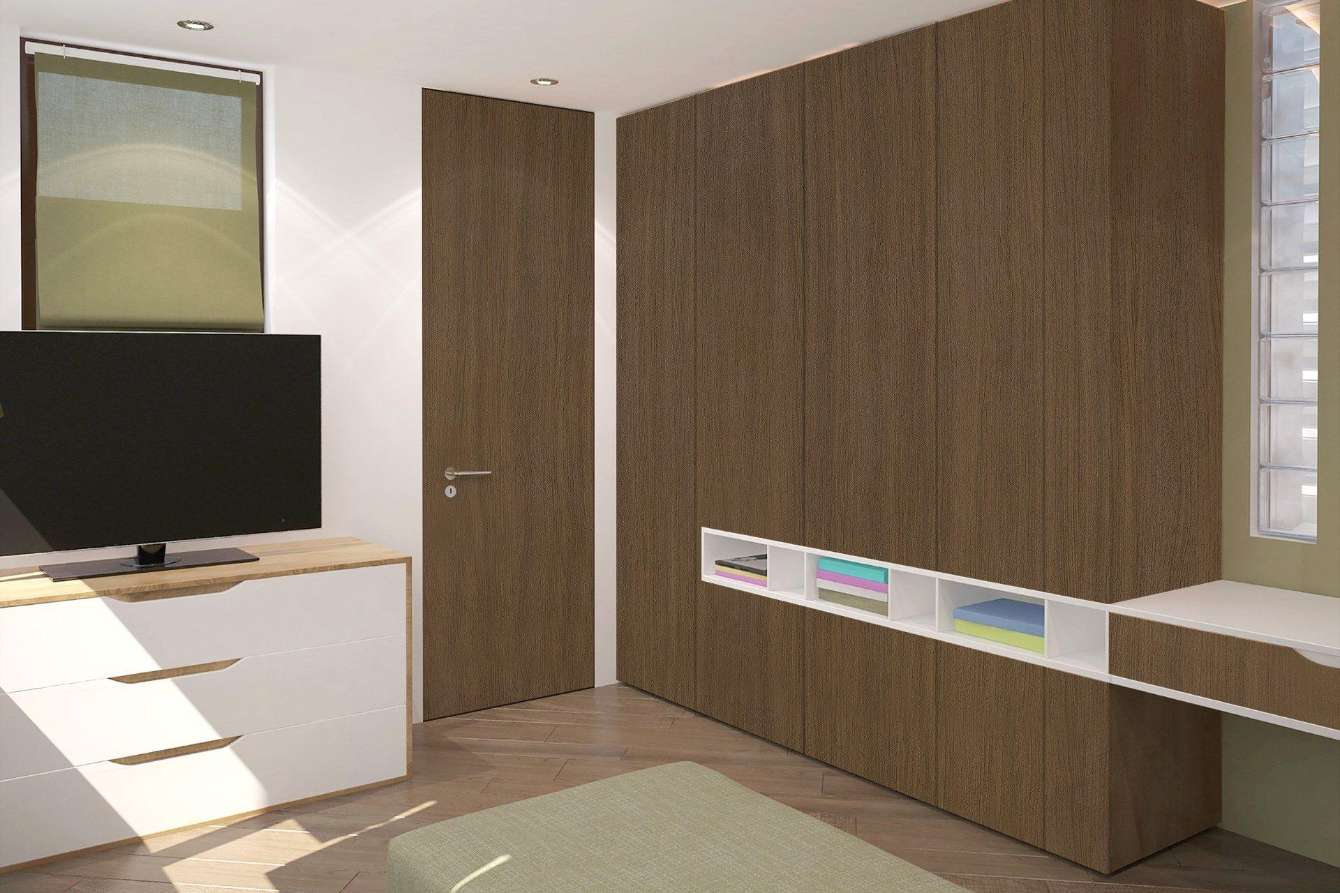 Copper Tone Wood Laminate 8x4 ft High Gloss 1 mm - 3095 NGL