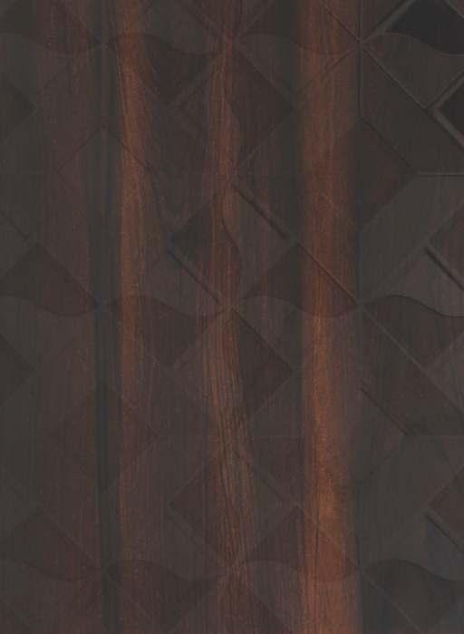 Diamond Cut Square Dark Walnut Wood Designer Laminate 8x4 ft Texture 0.8 mm - 3102 DCS