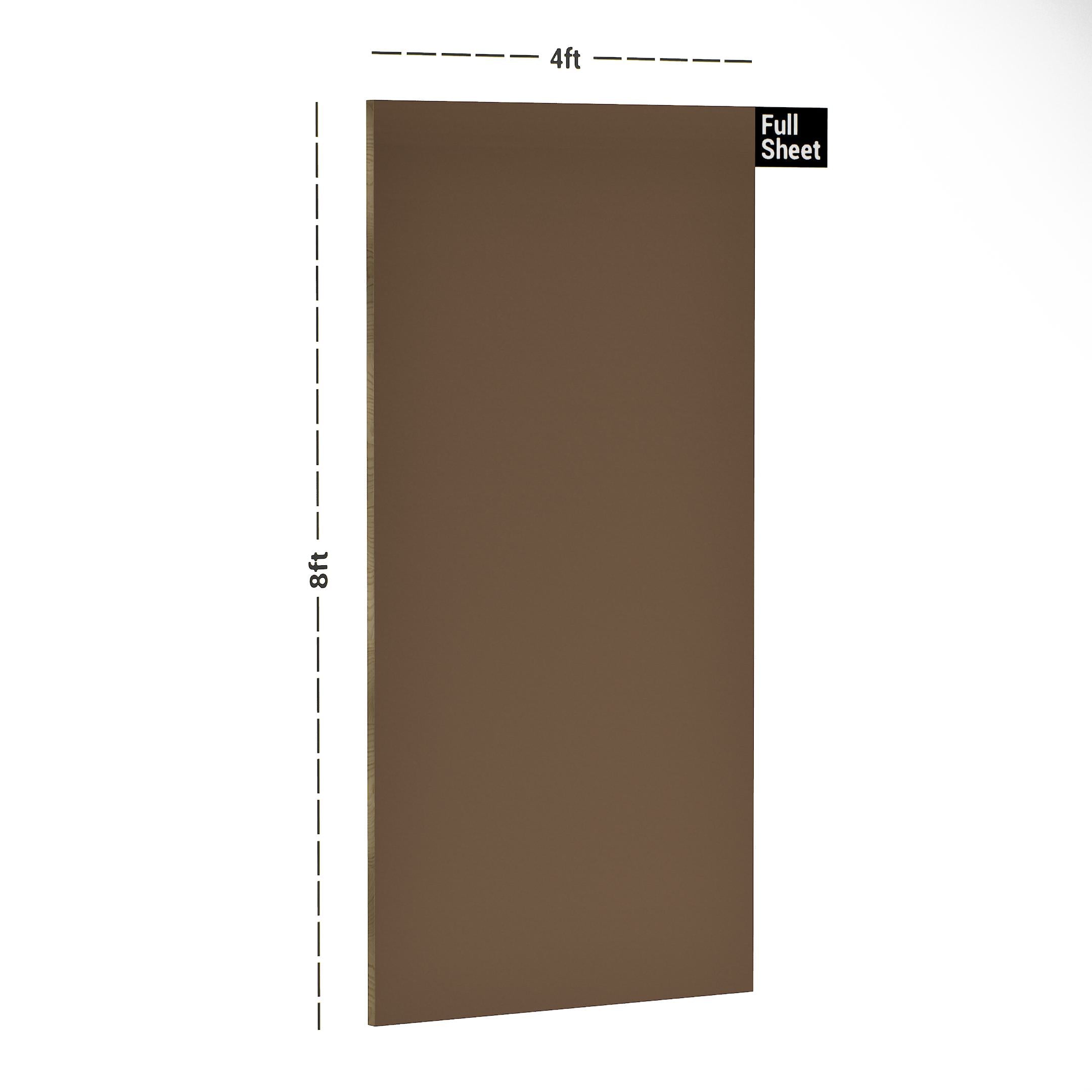 Mocha Plain Laminate 8x4 ft Suede 0.8 mm - 31035 SF