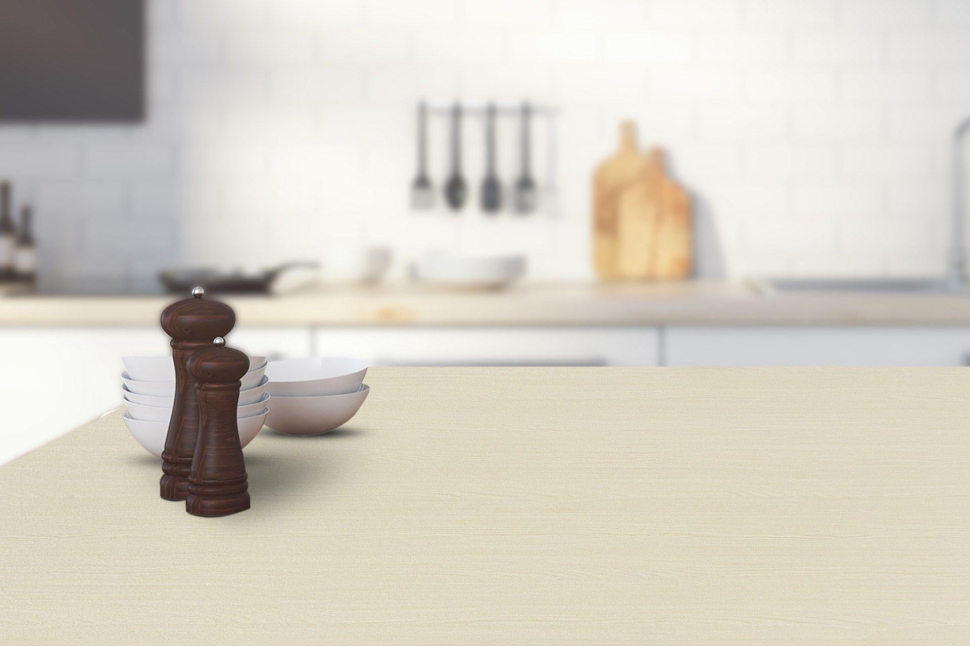 Striped Pine Wood Laminate 8x4 ft Suede 1 mm - 3121 SUD