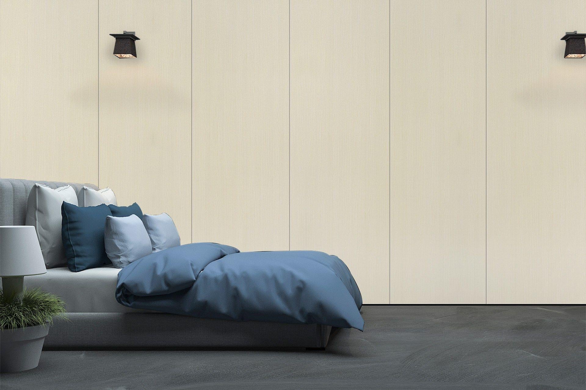 Striped Pine Wood Laminate 8x4 ft Suede 1 mm - 3121 SUD