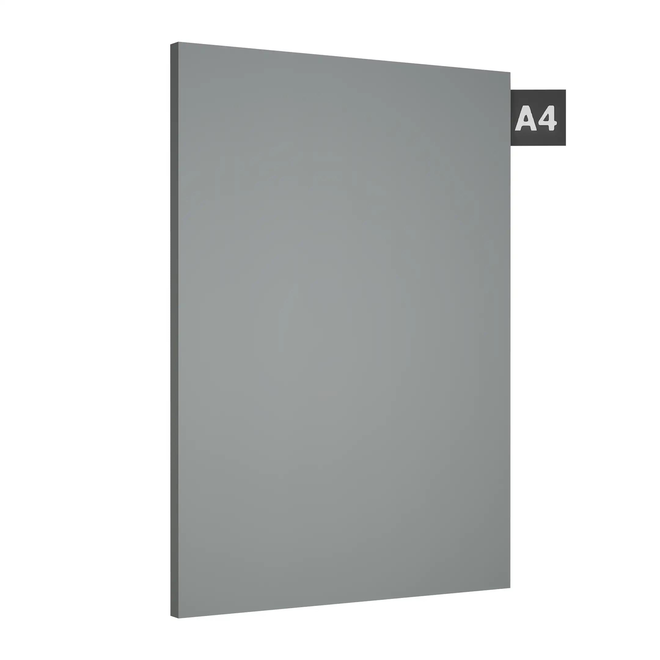 Silver Grey Plain Laminate 8x4 ft Suede 1 mm - 31256 SF