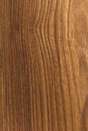 Brown wood grain laminate with suede finish and vertical wood pattern texture