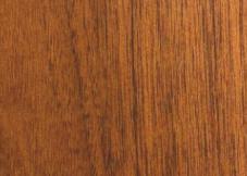 Brown wood grain laminate with textured finish and dark striations, showcasing wood appearance and texture details.