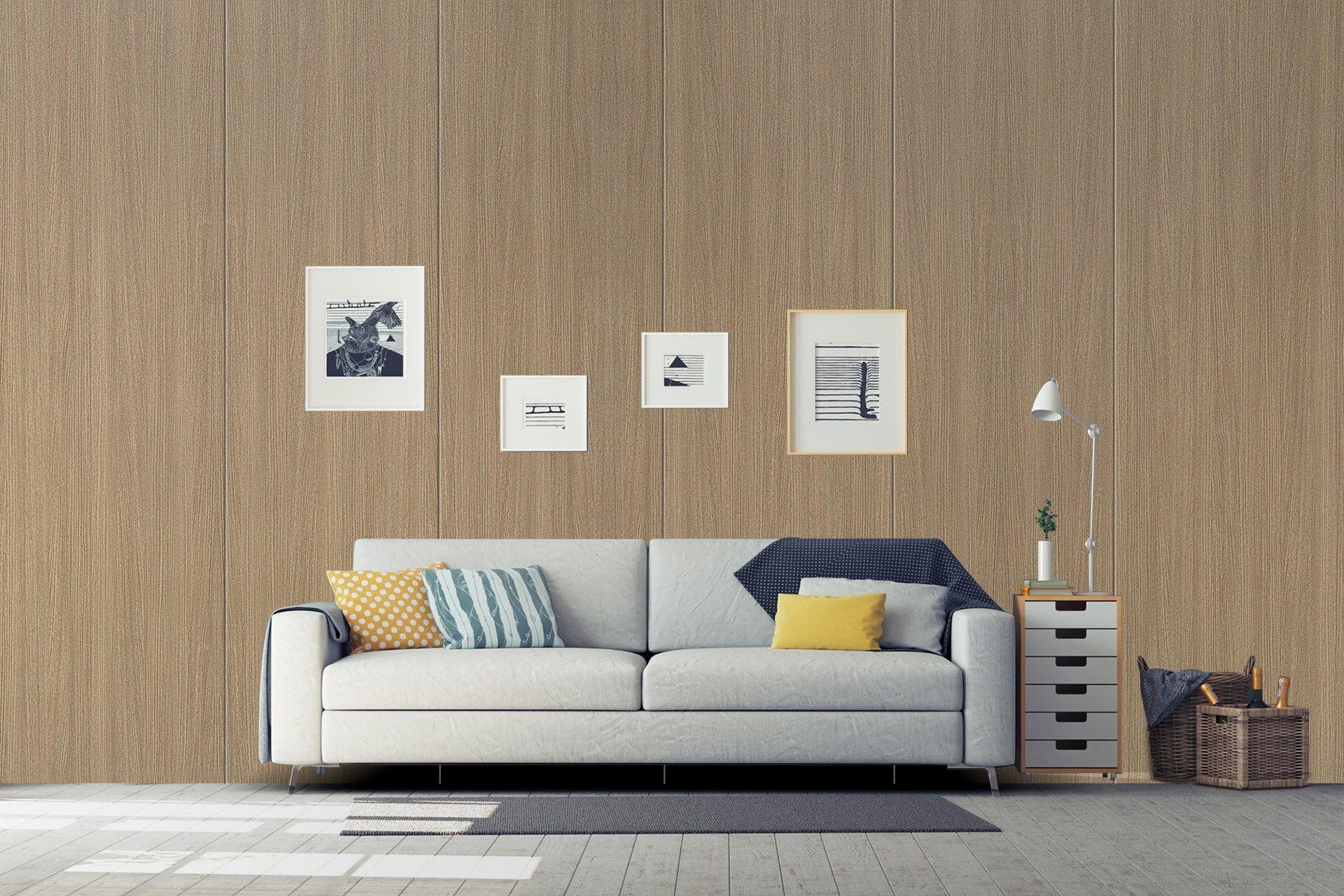 Tropical Teak Wood Laminate 8x4 ft Suede 1 mm - 3153 SUD