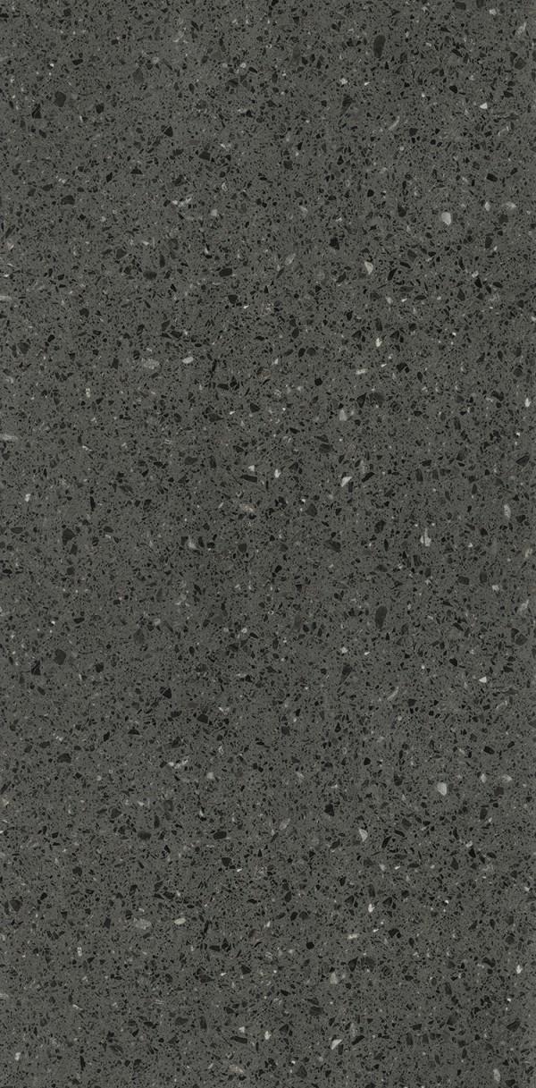 Mirror Gloss Dark Grey Terrazo Marble & Stone Laminate 8x4 ft Glossy 1 mm - 3154 MG